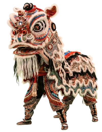 Un dragón de la danza tradicional china la danza del leon
